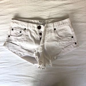 One Teaspoon White Shorts